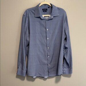 Nautica Blue Casual Button Down Shirt